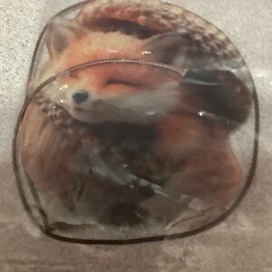 Set of 6 baby animal acryllic ornaments hand made